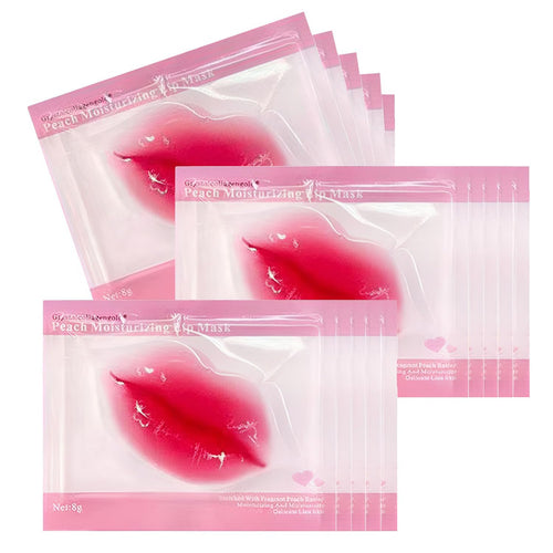 30 pieces of Moisturizing Collagen Crystal Lip Mask - Anti-Ageing & Anti Chapped, Reduce lip Wrinkles, Fade Lip Color, Make Skin Smooth (Pink)