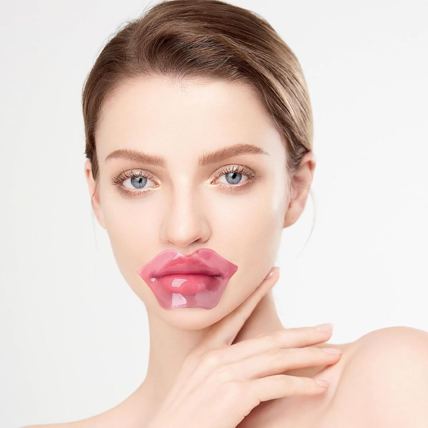 30 pieces of Moisturizing Collagen Crystal Lip Mask - Anti-Ageing & Anti Chapped, Reduce lip Wrinkles, Fade Lip Color, Make Skin Smooth (Pink)